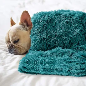 Pet Dog Bed Blankets, Fluffy Fleece Dog Throw Blankets Sleep Mat,Soft Puppy Blankets Cat Kitten, S M L XL,Fuzzy Reversible Sherpa Blanket for Bed, Couch, Sofa, Travel,Washable & Lightweight