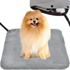 Pet Heating Pad for Small Dog & Cat - Soft Washable Cover, Electric, Water & Chew Resistant Cord