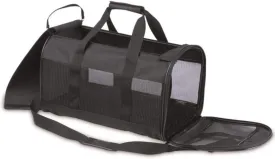 Petmate Soft-Sided Kennel Cab Pet Carrier,Black,Up to 10lbs, 17 X 10 X 10 (21329)