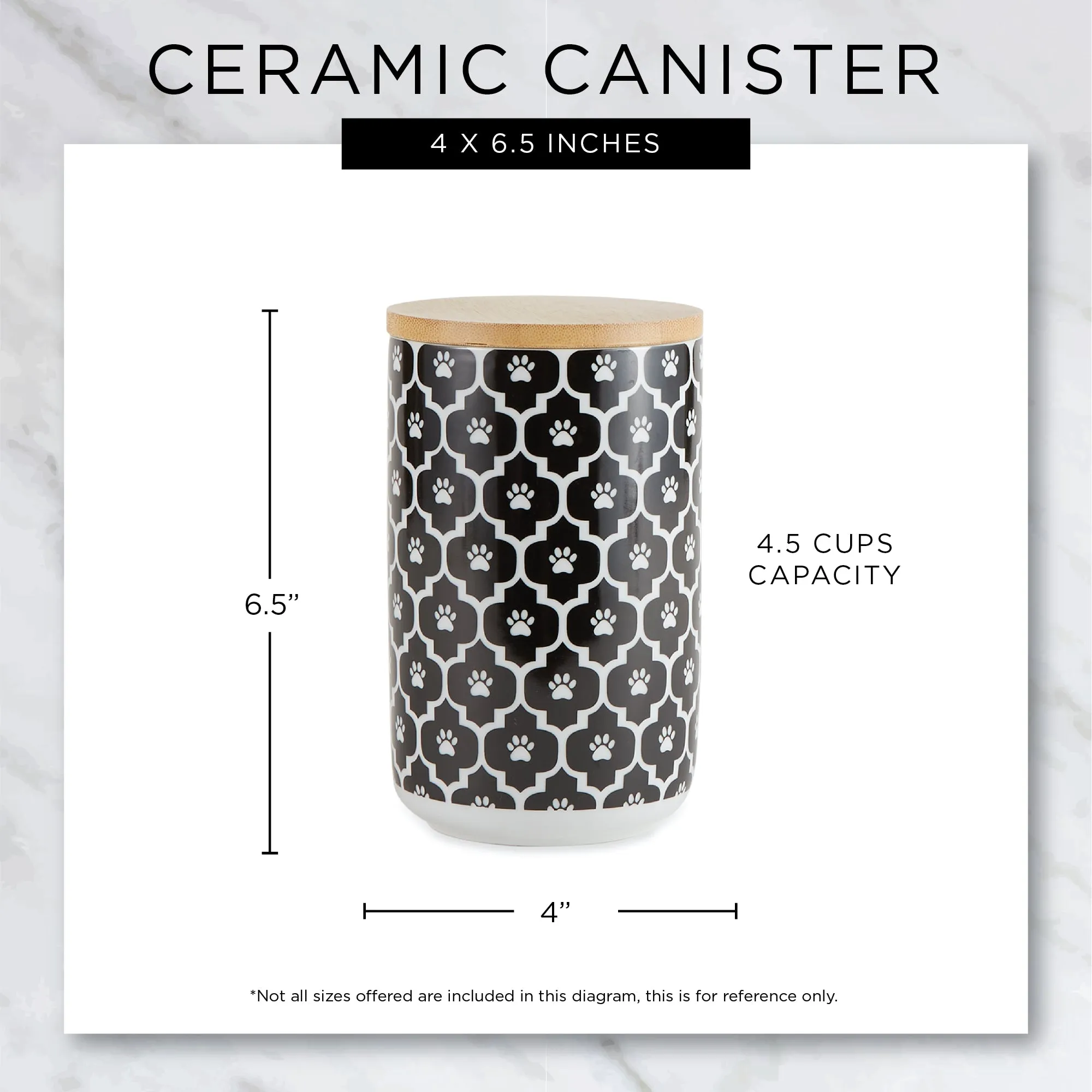 Pink Chevron Ceramic Treat Canister