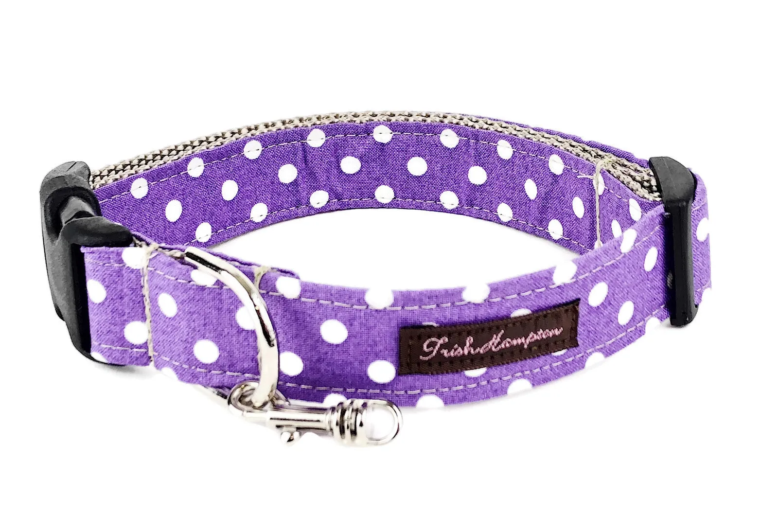 Purple/White Polka Dot Harness - 507