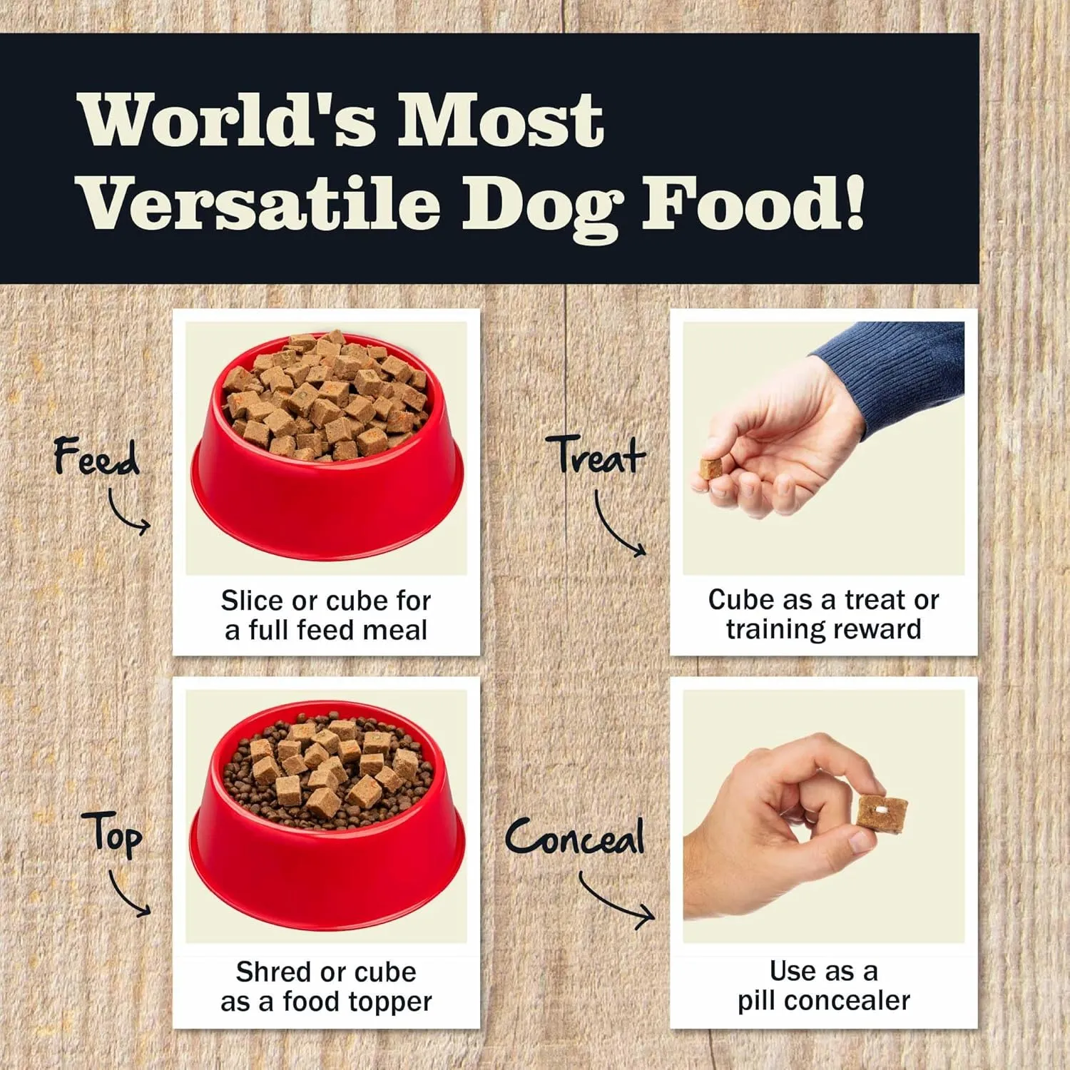 Redbarn Pet Products All-Natural Premium Rolled Dog Food, Chicken Recipe - Soft Semi-Moist Wet Formula for High Protein Diet, Training Rewards, & Treat Pill Concealer - 4 lb, 1 Count