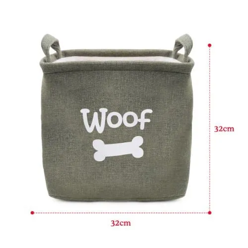 Rosewood Forest Canvas Pet Toy Basket