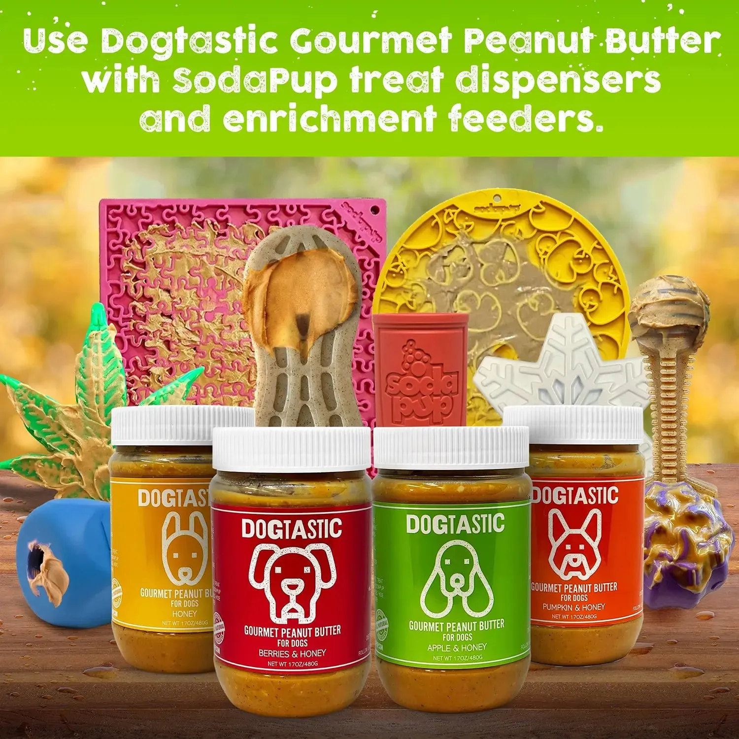 Soda Pup Dogtastic Gourmet Peanut Butter for Dogs