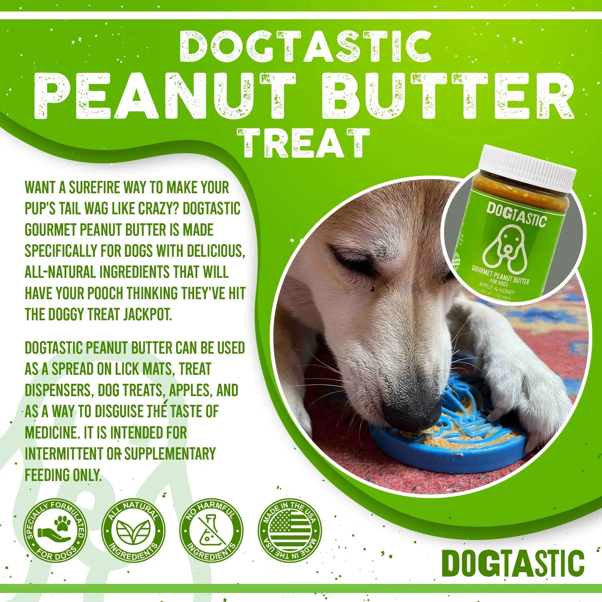 Soda Pup Dogtastic Gourmet Peanut Butter for Dogs
