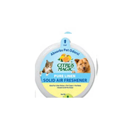 Solid Air Freshener Absorbs Pet Odors Pure Linen 20 oz By Citrus Magic