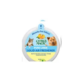Solid Air Freshener Absorbs Pet Odors Pure Linen 20 oz By Citrus Magic