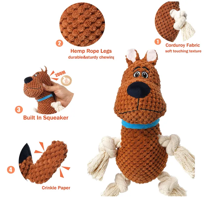 Stuffed Dog Toys for Medium Large Dogs
