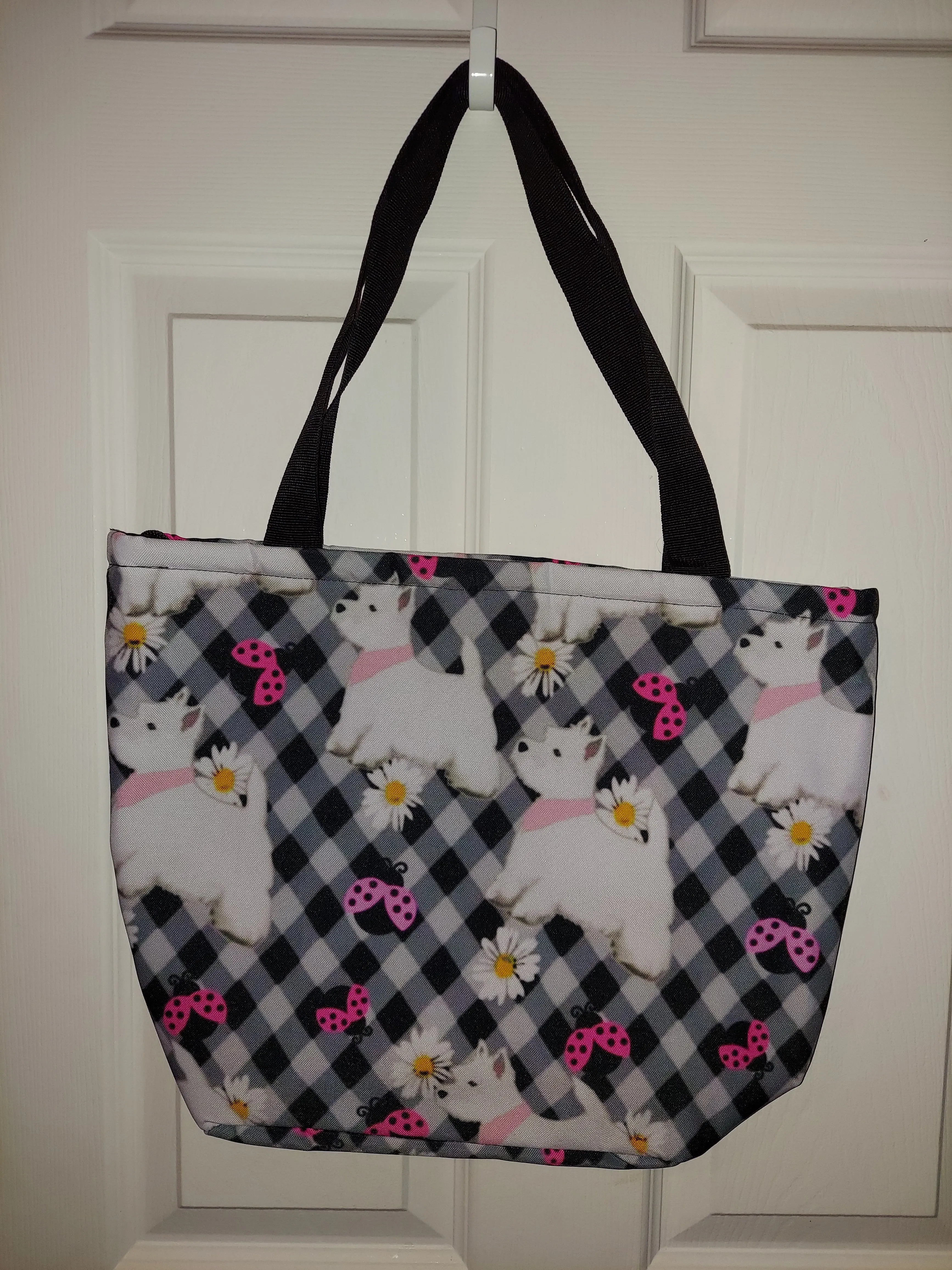 Summertime West Highland White Terrier Westie Dog Handbag Purse Tote