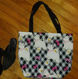 Summertime West Highland White Terrier Westie Dog Handbag Purse Tote