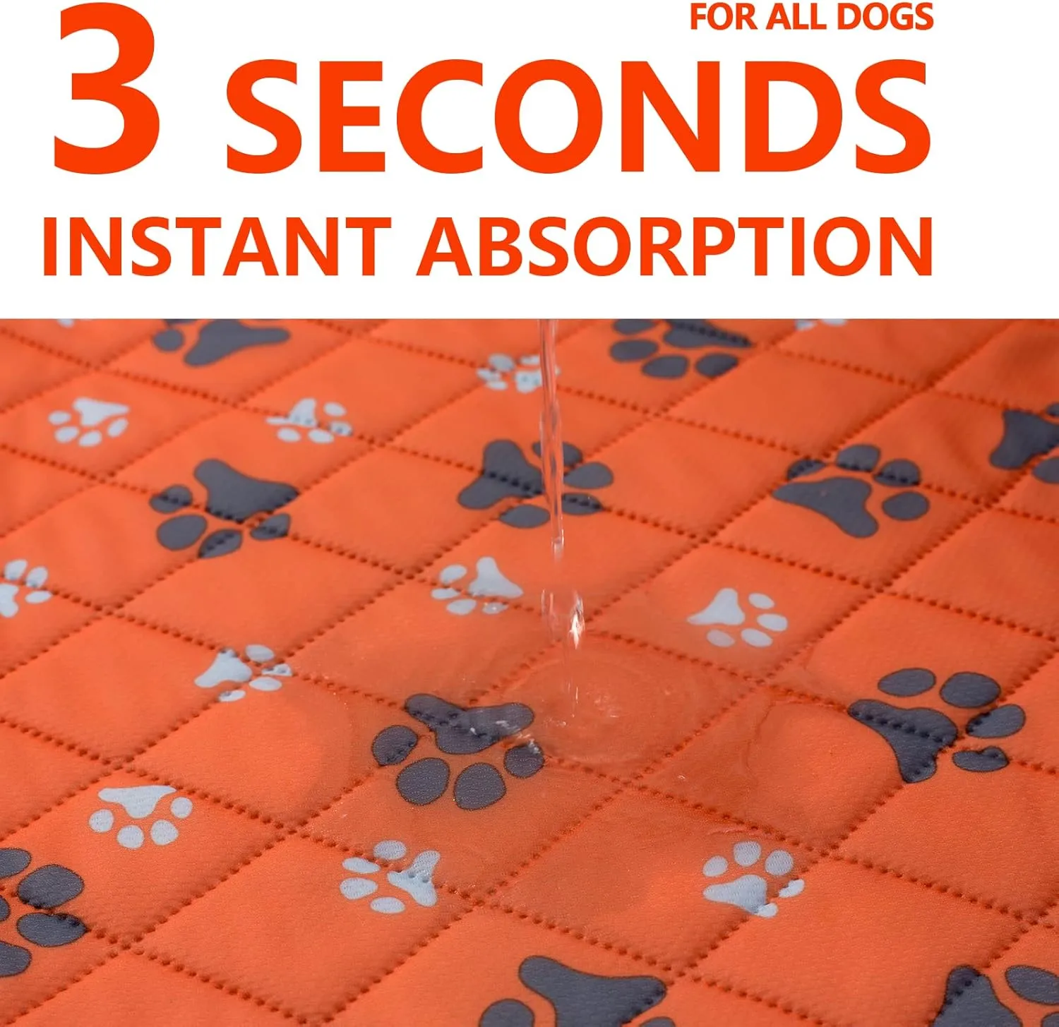Washable Pee Pad for Dogs of 2Pack Reusable Puppy Non-Slip Pet Training PadsPink,36*48"