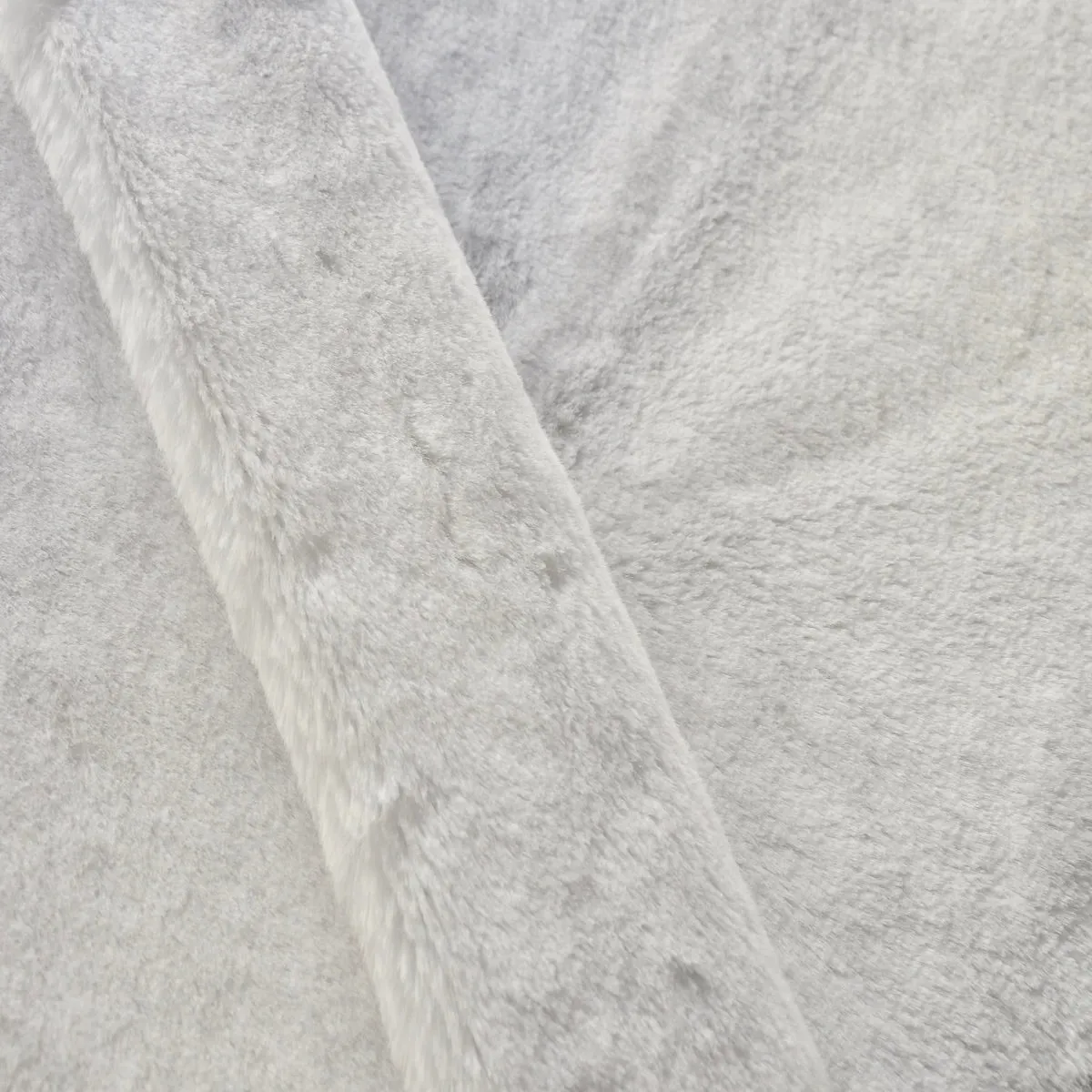 White Rex Rabbit Minky Faux Fur Fabric