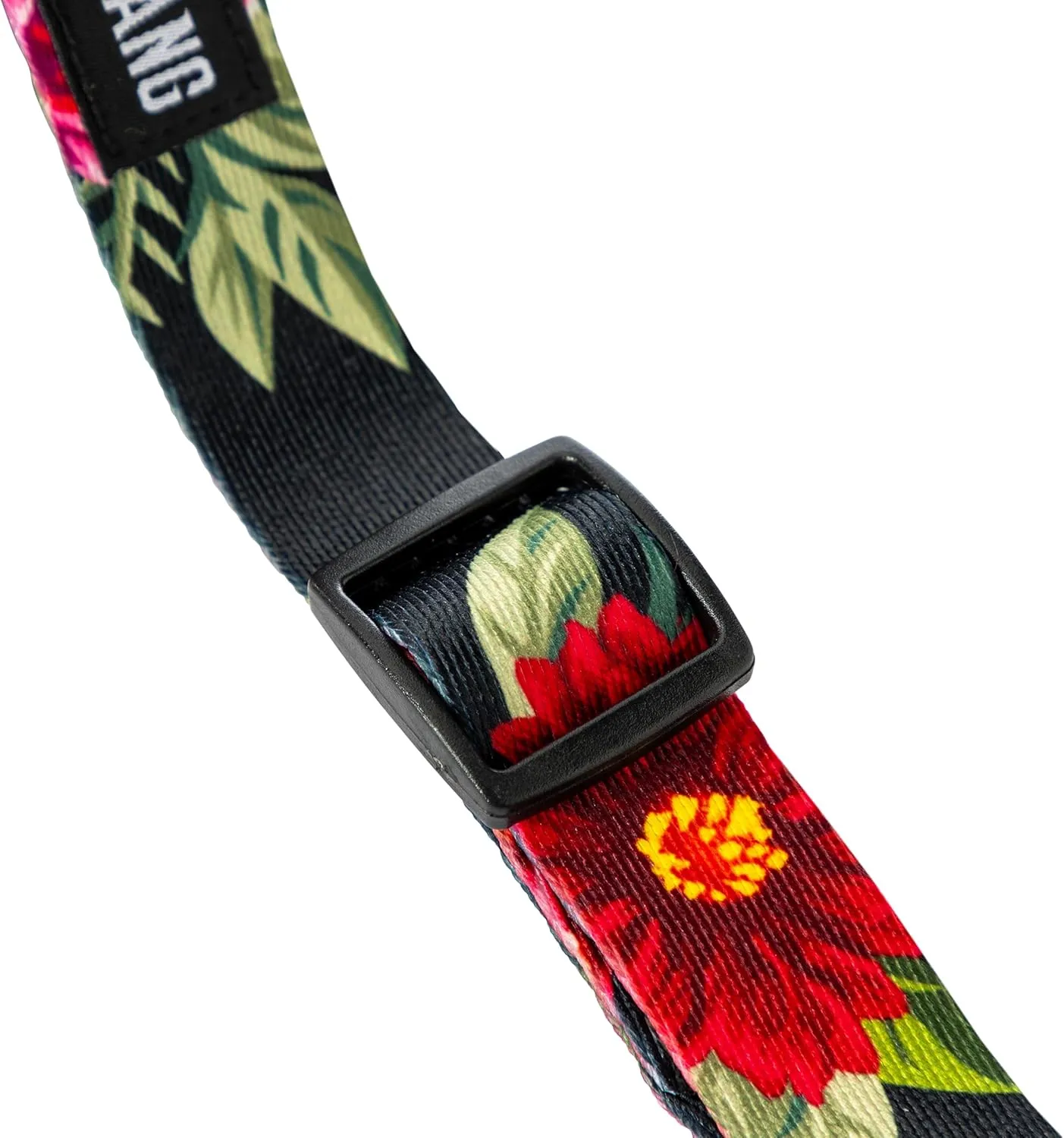 Wolfgang Heavy Duty Martingale Dog Collar with Quick Release Nylon Buckle for Walking & Training, DarkFloral Print, Medium