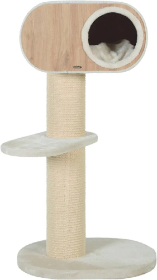 Zolux Scratching Post Wonderful Cat 2 Colour Beige - Cat Scratching Post - 60 X 42.5 X 114Cm