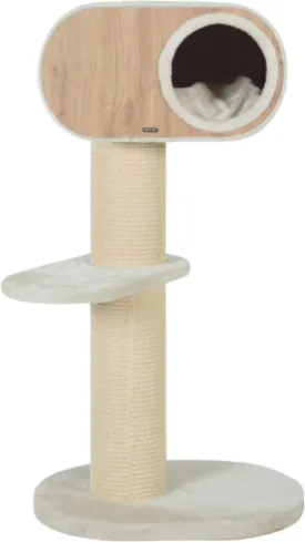 Zolux Scratching Post Wonderful Cat 2 Colour Beige - Cat Scratching Post - 60 X 42.5 X 114Cm